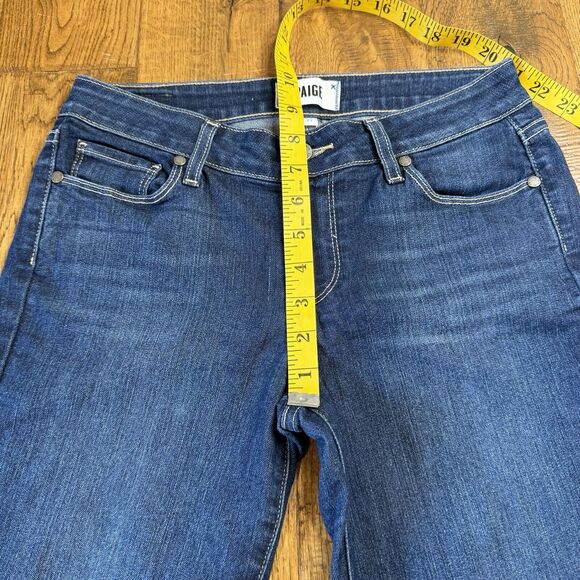 Paige Verdugo Ankle Skinny Jeans Dark Wash Denim Mid Rise Women's Size 27 - Picture 4 of 7
